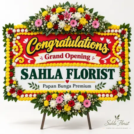 Papan Bunga Ucapan Selamat Morowali